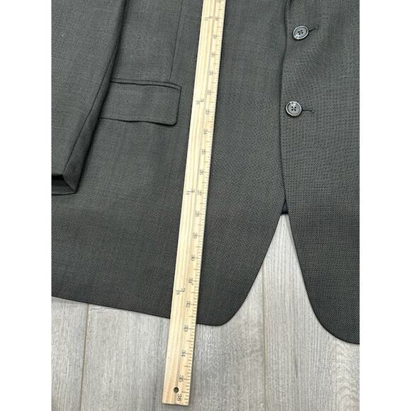 Lauren Ralph Lauren Mens Sport Coat Jacket Long Sleeve Wool Black Size 48R - Picture 9 of 9